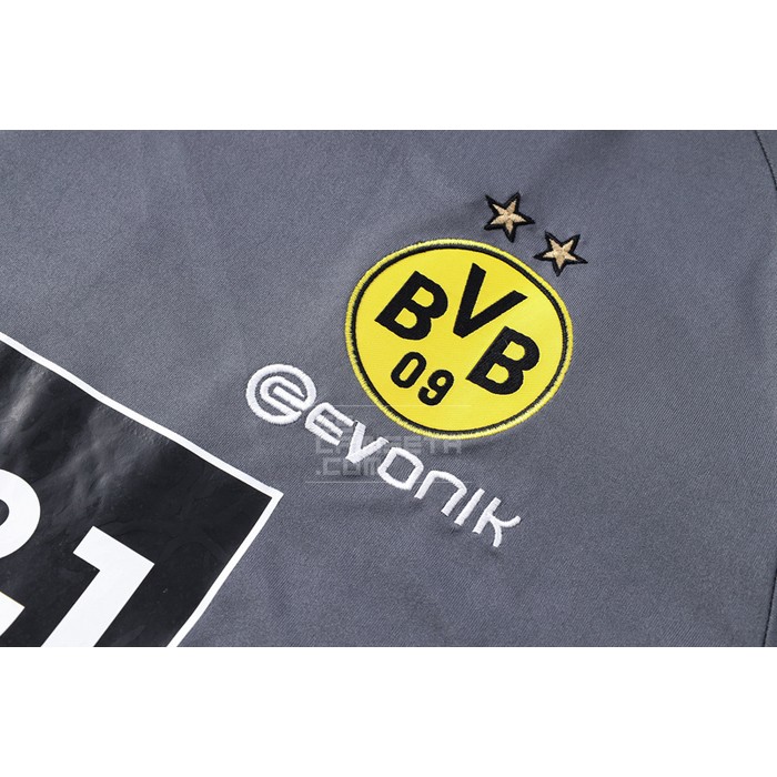 Chandal del Borussia Dortmund Manga Corta 2022-23 Gris - Pantalon Corto - Haga un click en la imagen para cerrar
